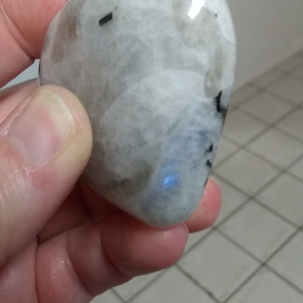 rainbow moonstone heart palmstone